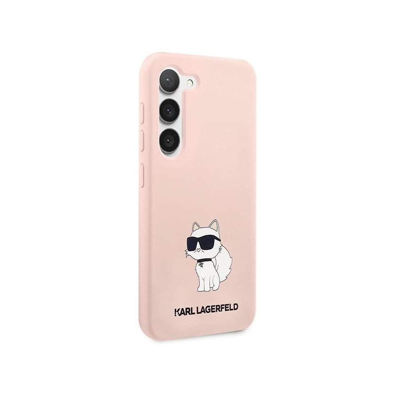 Karl Lagerfeld Silicone Choupette dėklas, skirtas Samsung Galaxy S23+ - rožinis