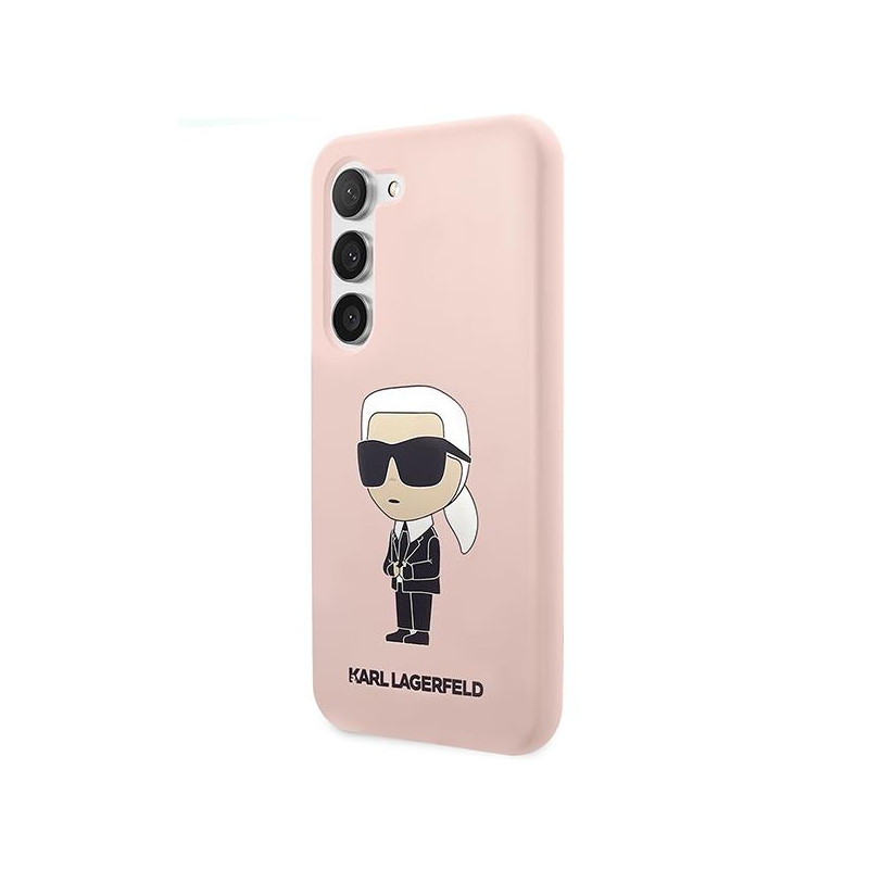 Karl Lagerfeld Silicone Ikonik dėklas, skirtas Samsung Galaxy S23+ - rožinis