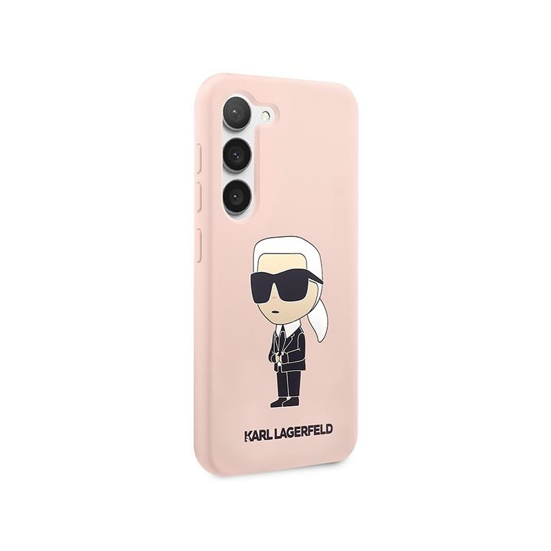 Karl Lagerfeld Silicone Ikonik dėklas, skirtas Samsung Galaxy S23+ - rožinis