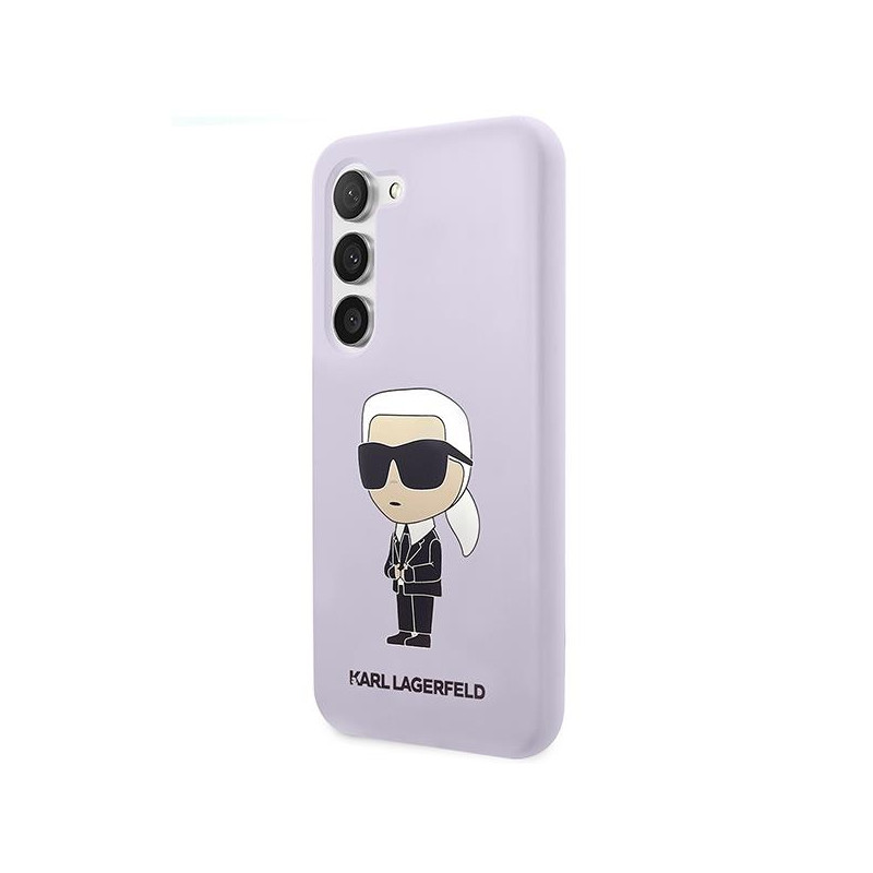 Karl Lagerfeld Silicone Ikonik dėklas Samsung Galaxy S23+ - violetinis