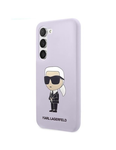 Karl Lagerfeld Silicone Ikonik dėklas Samsung Galaxy S23+ - violetinis Karl Lagerfeld Silicone Ikonik dėklas Samsung Galaxy S23+ - violetinis