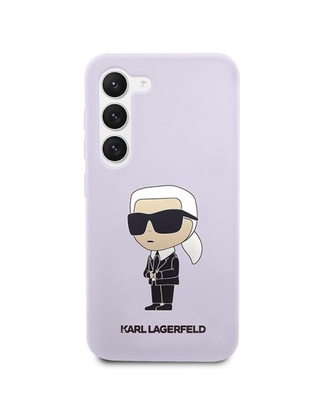 Karl Lagerfeld Silicone Ikonik dėklas Samsung Galaxy S23+ - violetinis Karl Lagerfeld Silicone Ikonik dėklas Samsung Galaxy S23+ - violetinis