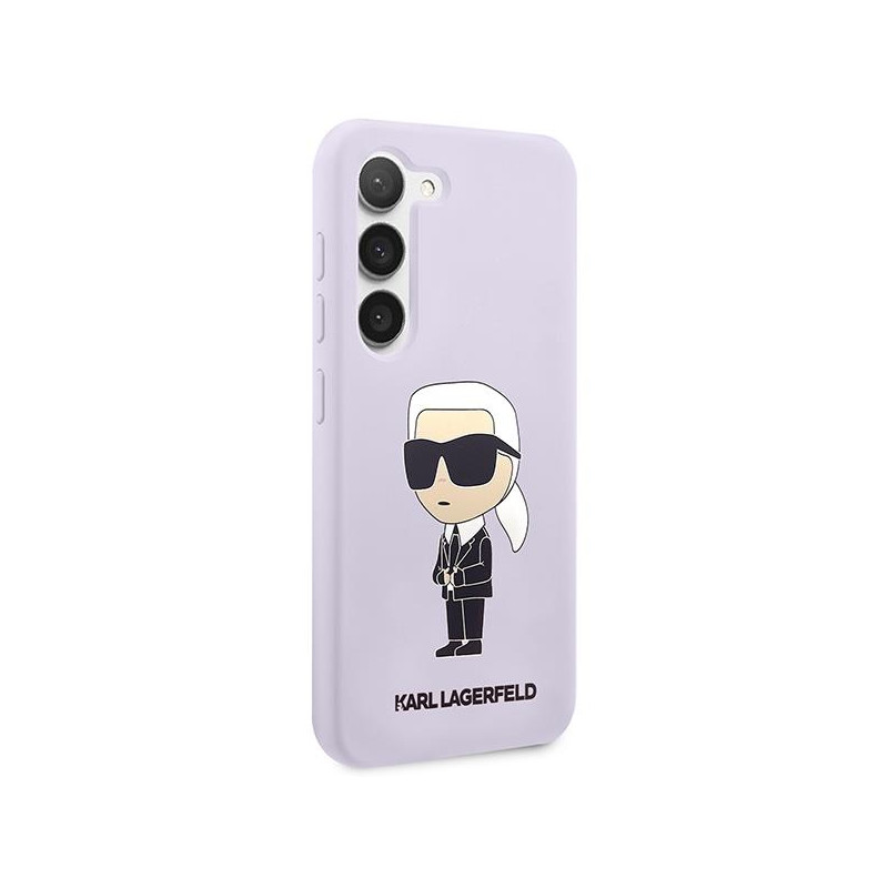 Karl Lagerfeld Silicone Ikonik dėklas Samsung Galaxy S23+ - violetinis