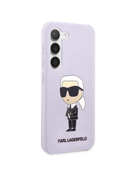 Karl Lagerfeld Silicone Ikonik dėklas Samsung Galaxy S23+ - violetinis Karl Lagerfeld Silicone Ikonik dėklas Samsung Galaxy S23+ - violetinis