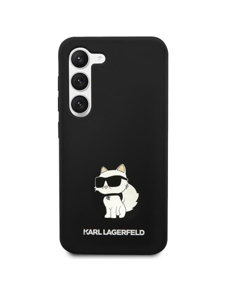 Karl Lagerfeld Silicone Choupette dėklas Samsung Galaxy S23 - juodas Karl Lagerfeld Silicone Choupette dėklas Samsung Galaxy S23 - juodas