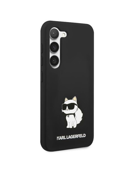 Karl Lagerfeld Silicone Choupette dėklas Samsung Galaxy S23 - juodas Karl Lagerfeld Silicone Choupette dėklas Samsung Galaxy S23 - juodas