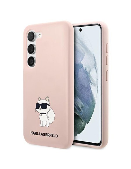Karl Lagerfeld Silicone Choupette dėklas Samsung Galaxy S23 - rožinis Karl Lagerfeld Silicone Choupette dėklas Samsung Galaxy S23 - rožinis