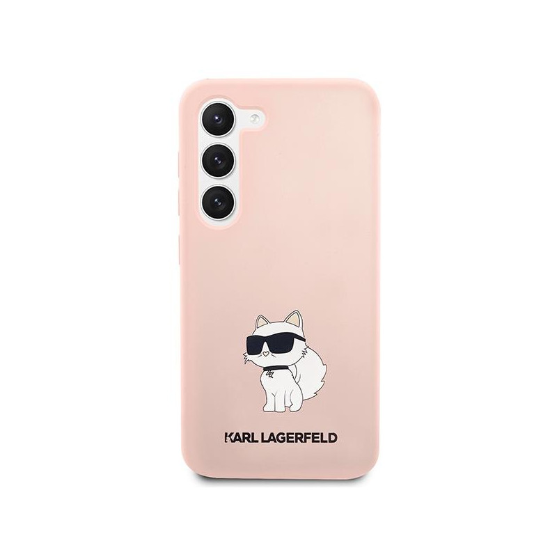 Karl Lagerfeld Silicone Choupette dėklas Samsung Galaxy S23 - rožinis