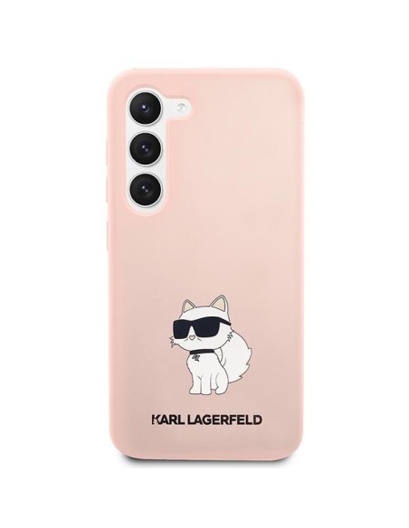 Karl Lagerfeld Silicone Choupette dėklas Samsung Galaxy S23 - rožinis Karl Lagerfeld Silicone Choupette dėklas Samsung Galaxy S23 - rožinis