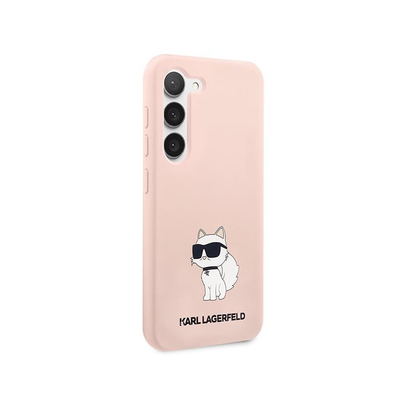 Karl Lagerfeld Silicone Choupette dėklas Samsung Galaxy S23 - rožinis
