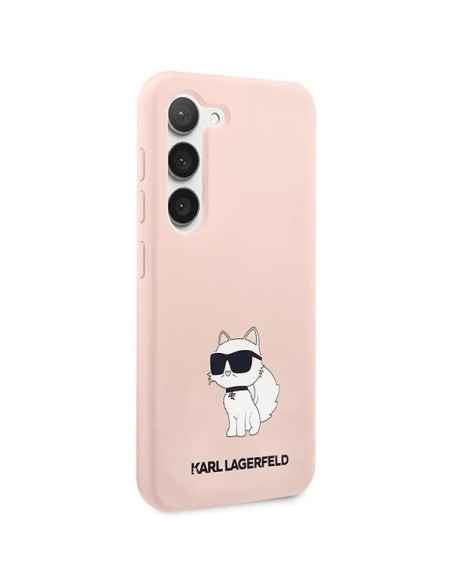 Karl Lagerfeld Silicone Choupette dėklas Samsung Galaxy S23 - rožinis Karl Lagerfeld Silicone Choupette dėklas Samsung Galaxy S23 - rožinis