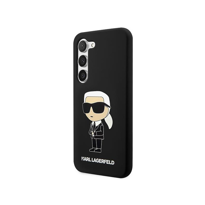 Karl Lagerfeld Silicone Ikonik dėklas Samsung Galaxy S23 - juodas