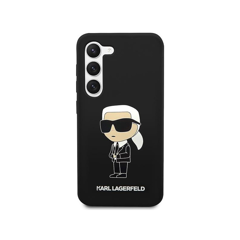 Karl Lagerfeld Silicone Ikonik dėklas Samsung Galaxy S23 - juodas