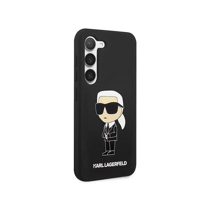 Karl Lagerfeld Silicone Ikonik dėklas Samsung Galaxy S23 - juodas
