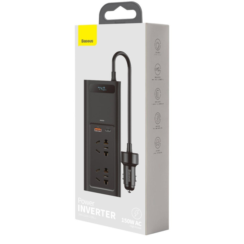 Automobilio maitinimo inverteris 150W 12V - 220V 230V