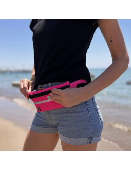 Bėgimo krepšys juodas bėgimo diržas