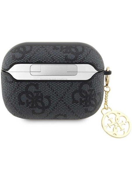 Guess 4G Charm Collection dėklas, skirtas AirPods Pro 2 – juodas