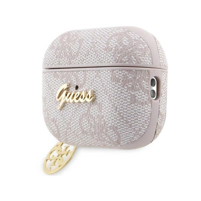 Guess 4G Charm Collection dėklas, skirtas AirPods Pro 2 – rožinis
