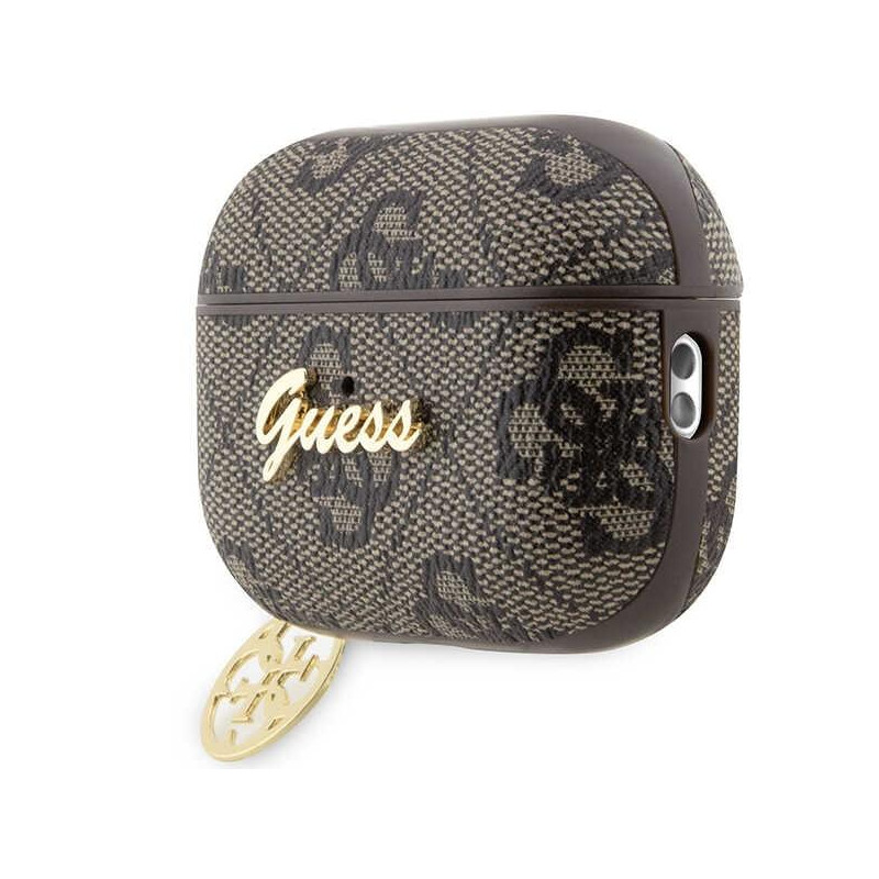 Guess 4G Charm Collection dėklas, skirtas AirPods Pro 2 – rudas