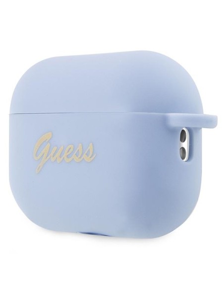 Guess Silicone Charm Heart Collection dėklas, skirtas AirPods Pro 2 – mėlynas Guess Silicone Charm Heart Collection dėklas, skirtas AirPods Pro 2 – mėlynas