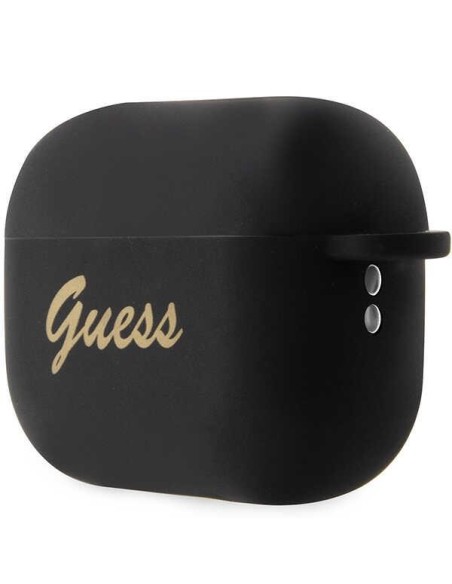 Guess Silicone Charm Heart Collection dėklas, skirtas AirPods Pro 2 – juodas Guess Silicone Charm Heart Collection dėklas, skirtas AirPods Pro 2 – juodas