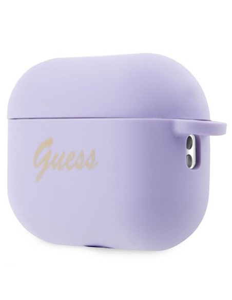 Guess Silicone Charm Heart Collection dėklas, skirtas AirPods Pro 2 – violetinis Guess Silicone Charm Heart Collection dėklas, skirtas AirPods Pro 2 – violetinis