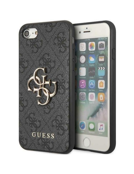 Guess 4G didelis metalinis logotipo dėklas, skirtas iPhone 7 / 8 / SE 2020 / SE 2022 – pilka Guess 4G didelis metalinis logotipo dėklas, skirtas iPhone 7 / 8 / SE 2020 / SE 2022 – pilka