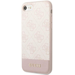 Guess 4G Stripe Collection dėklas, skirtas iPhone 7 / 8 / SE 2020 / SE 2022 - rožinė