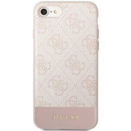Guess 4G Stripe Collection dėklas, skirtas iPhone 7 / 8 / SE 2020 / SE 2022 - rožinė
