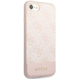 Guess 4G Stripe Collection dėklas, skirtas iPhone 7 / 8 / SE 2020 / SE 2022 - rožinė