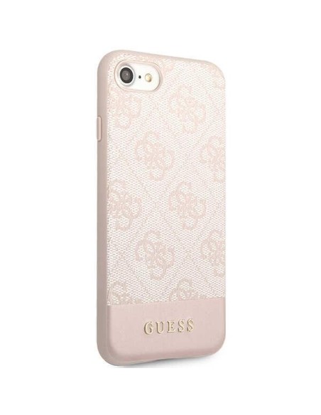 Guess 4G Stripe Collection dėklas, skirtas iPhone 7 / 8 / SE 2020 / SE 2022 - rožinė