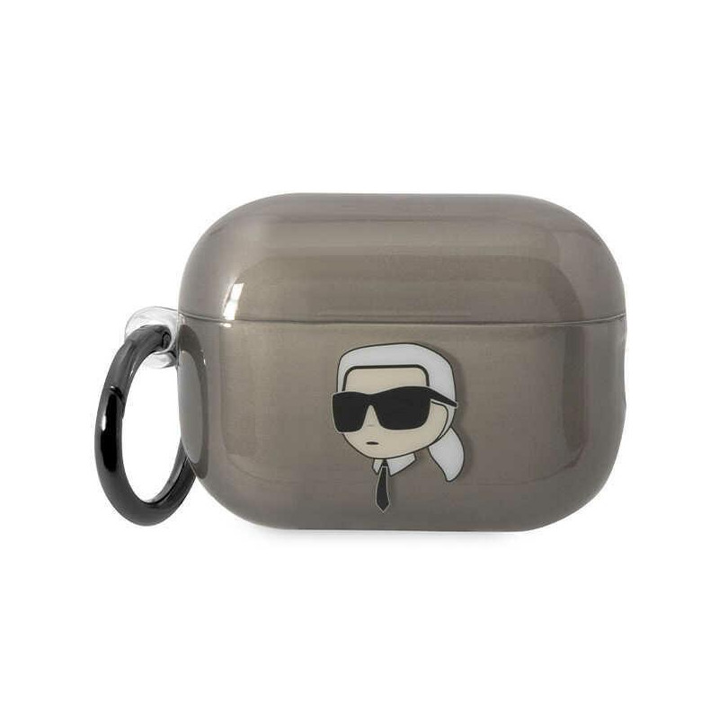 Karl Lagerfeld Ikonik Karl dėklas, skirtas AirPods Pro 2 - juodas