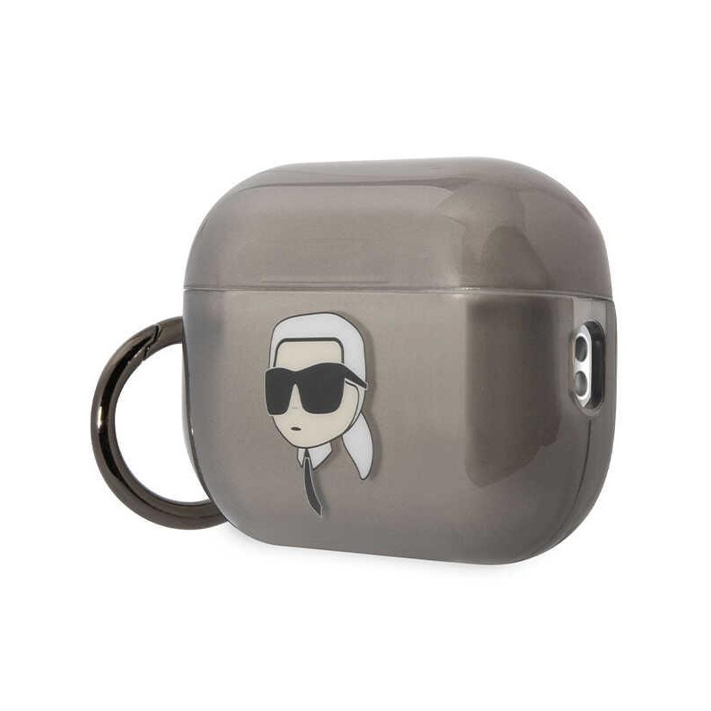 Karl Lagerfeld Ikonik Karl dėklas, skirtas AirPods Pro 2 - juodas