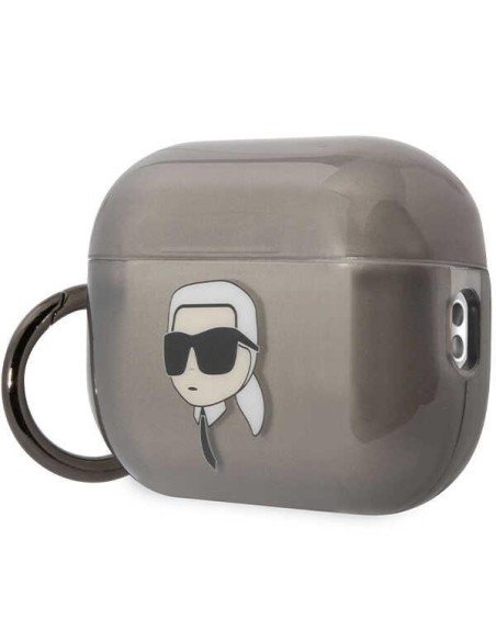 Karl Lagerfeld Ikonik Karl dėklas, skirtas AirPods Pro 2 - juodas Karl Lagerfeld Ikonik Karl dėklas, skirtas AirPods Pro 2 - juodas