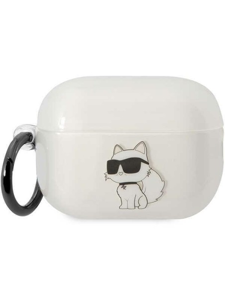 Karl Lagerfeld Ikonik Choupette dėklas, skirtas AirPods Pro 2 - skaidrus Karl Lagerfeld Ikonik Choupette dėklas, skirtas AirPods Pro 2 - skaidrus