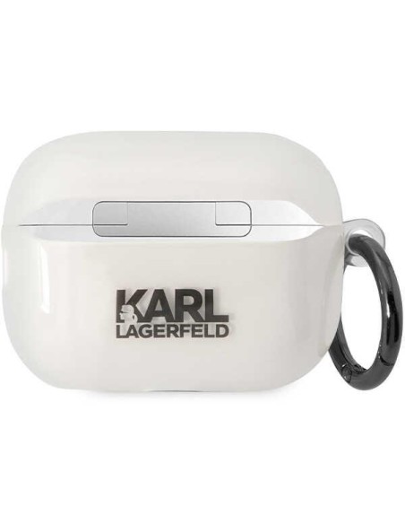 Karl Lagerfeld Ikonik Choupette dėklas, skirtas AirPods Pro 2 - skaidrus Karl Lagerfeld Ikonik Choupette dėklas, skirtas AirPods Pro 2 - skaidrus