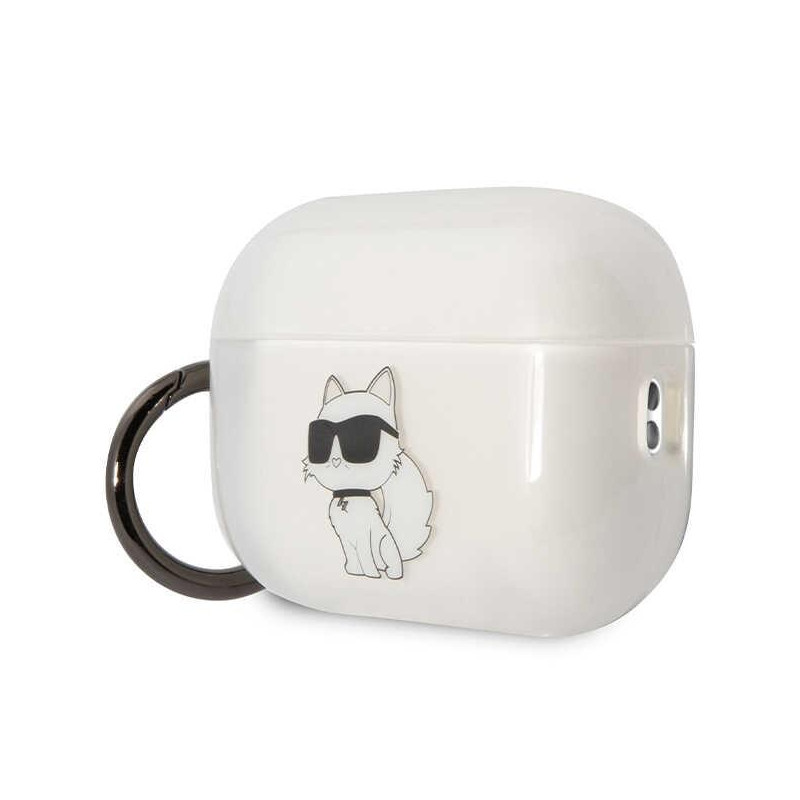 Karl Lagerfeld Ikonik Choupette dėklas, skirtas AirPods Pro 2 - skaidrus