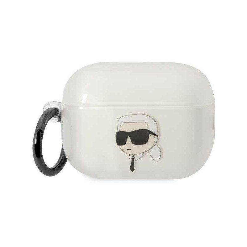 Karl Lagerfeld Ikonik Karl dėklas, skirtas AirPods Pro 2 - skaidrus Karl Lagerfeld Ikonik Karl dėklas, skirtas AirPods Pro 2 - skaidrus