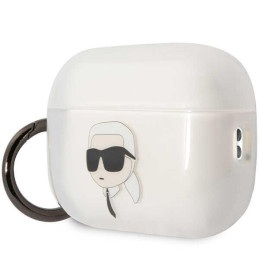 Karl Lagerfeld Ikonik Karl dėklas, skirtas AirPods Pro 2 - skaidrus