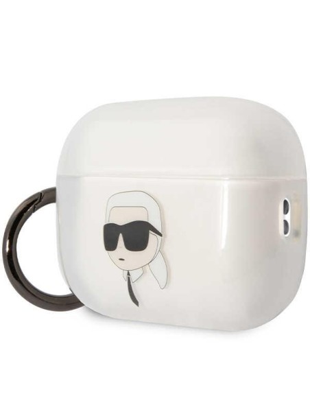 Karl Lagerfeld Ikonik Karl dėklas, skirtas AirPods Pro 2 - skaidrus Karl Lagerfeld Ikonik Karl dėklas, skirtas AirPods Pro 2 - skaidrus