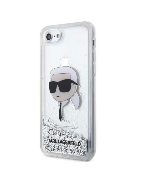 Karl Lagerfeld Glitter Karl& 39 s Head dėklas, skirtas iPhone 7 / 8 / SE 2020 / SE 2022 - sidabras Karl Lagerfeld Glitter Karl& 39 s Head dėklas, skirtas iPhone 7 / 8 / SE 2020 / SE 2022 - sidabras