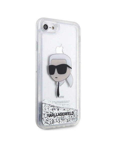 Karl Lagerfeld Glitter Karl& 39 s Head dėklas, skirtas iPhone 7 / 8 / SE 2020 / SE 2022 - sidabras Karl Lagerfeld Glitter Karl& 39 s Head dėklas, skirtas iPhone 7 / 8 / SE 2020 / SE 2022 - sidabras