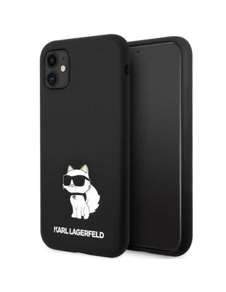 Karl Lagerfeld Silicone Choupette dėklas iPhone 11 / Xr - juodas Karl Lagerfeld Silicone Choupette dėklas iPhone 11 / Xr - juodas
