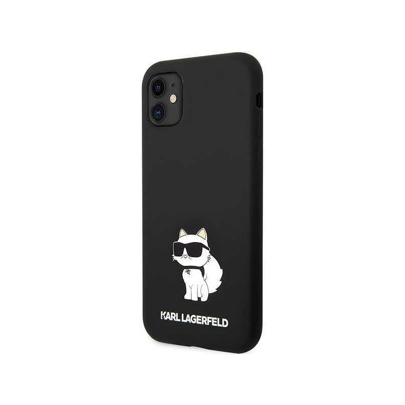 Karl Lagerfeld Silicone Choupette dėklas iPhone 11 / Xr - juodas
