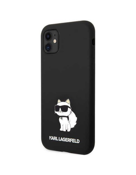 Karl Lagerfeld Silicone Choupette dėklas iPhone 11 / Xr - juodas Karl Lagerfeld Silicone Choupette dėklas iPhone 11 / Xr - juodas