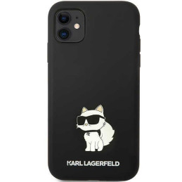 Karl Lagerfeld Silicone Choupette dėklas iPhone 11 / Xr - juodas