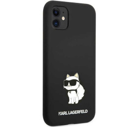 Karl Lagerfeld Silicone Choupette dėklas iPhone 11 / Xr - juodas