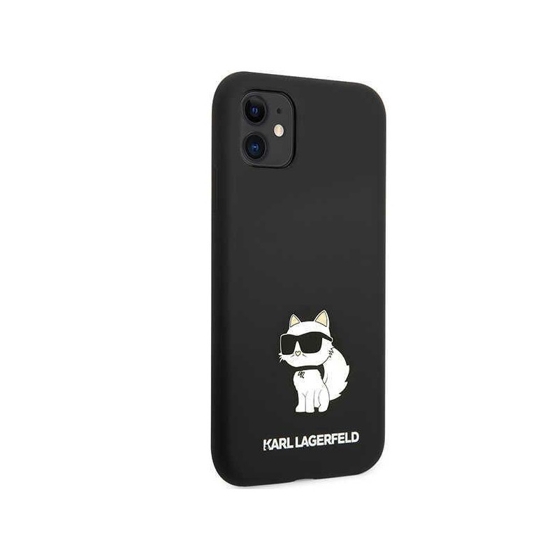 Karl Lagerfeld Silicone Choupette dėklas iPhone 11 / Xr - juodas