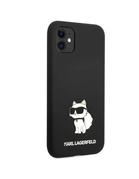 Karl Lagerfeld Silicone Choupette dėklas iPhone 11 / Xr - juodas Karl Lagerfeld Silicone Choupette dėklas iPhone 11 / Xr - juodas