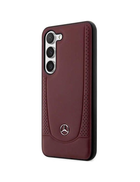 Mercedes Leather Urban Bengale dėklas Samsung Galaxy S23 - raudonas Mercedes Leather Urban Bengale dėklas Samsung Galaxy S23 - raudonas